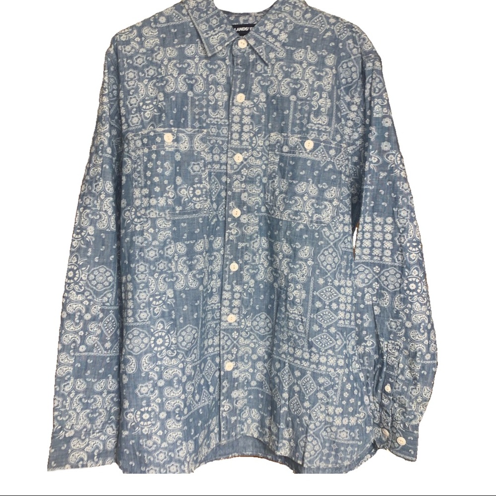 Lands end paisley shirt